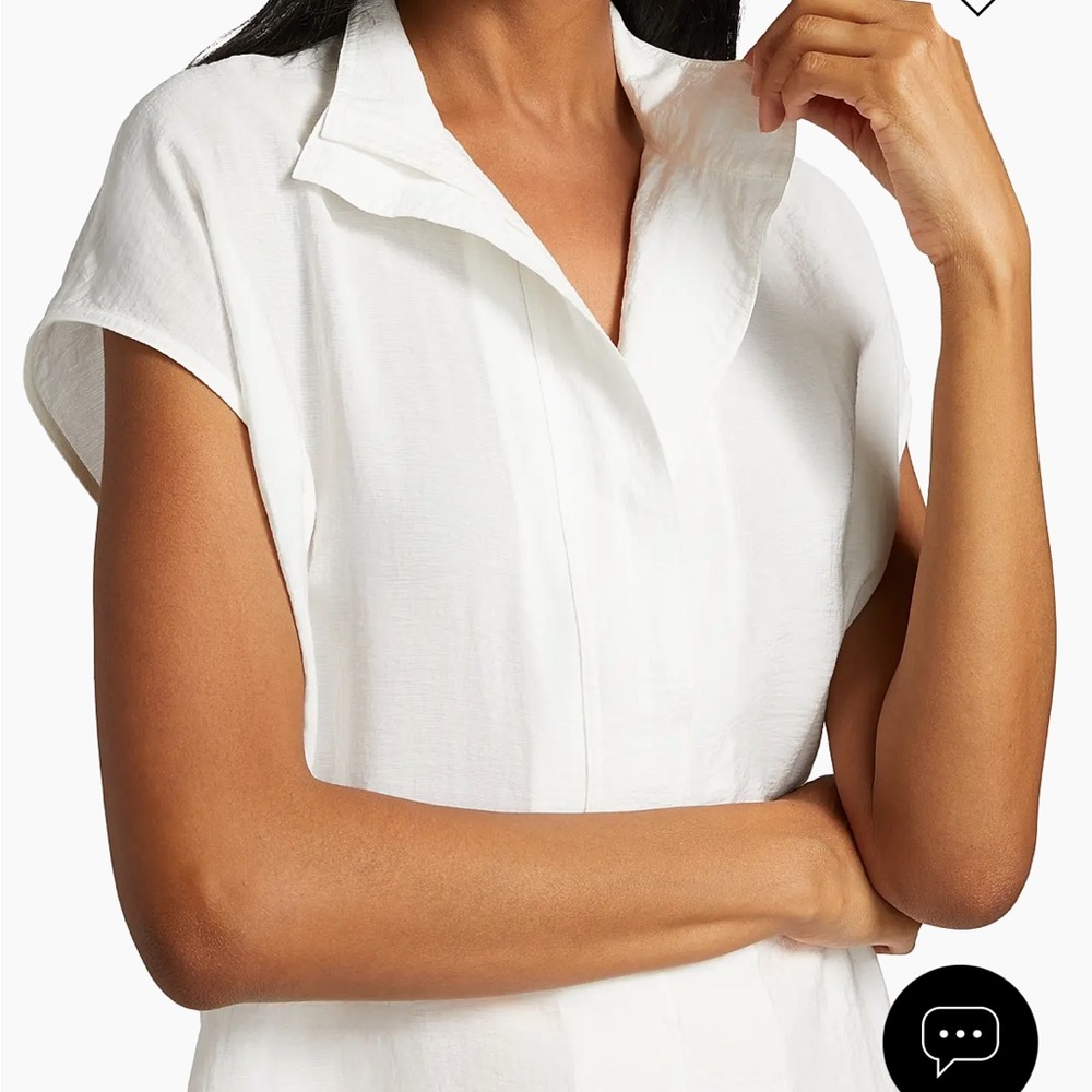 NWT Vince White Short Sleeve Top